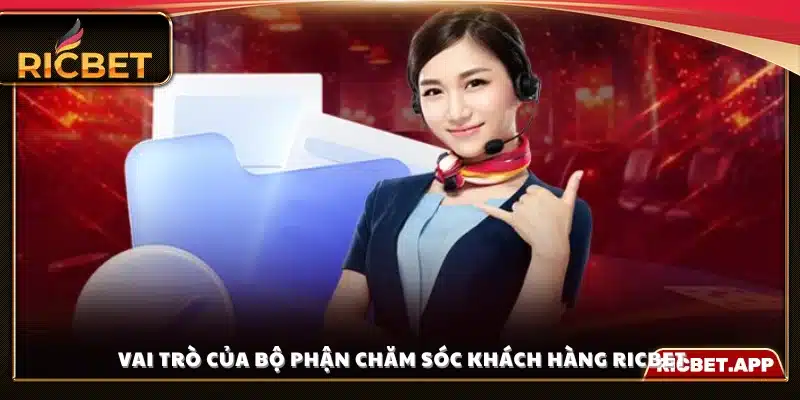 Nhiệm vụ của đội ngũ hỗ trợ khách hàng Ric Bet